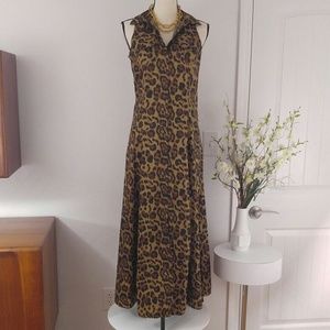 Newport News Leopard Print Dress